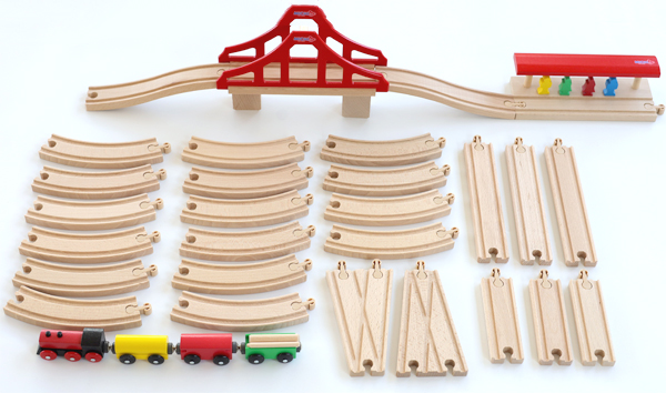 MICKIミッキィ 汽車セット つり橋 | krtek select toys